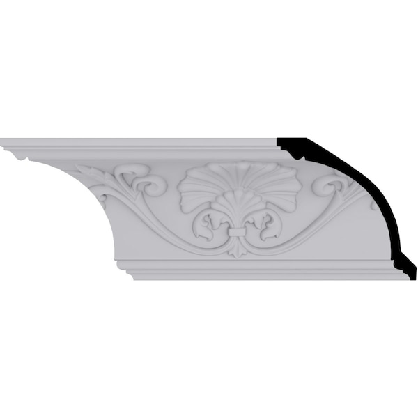 Ekena Millwork 6 3/8"H x 6 1/4"P x 8 5/8"F x 94 1/2"L, (18 7/8" Repeat), Cornelia Crown Moulding MLD06X06X08CN - main